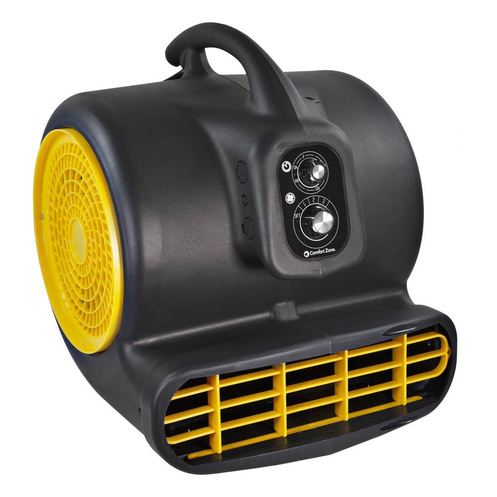 Comfort Zone CZBC121T-EU 1/2 HP High Velocity Air Mover Carpet Dryer Blower Fan with Timer