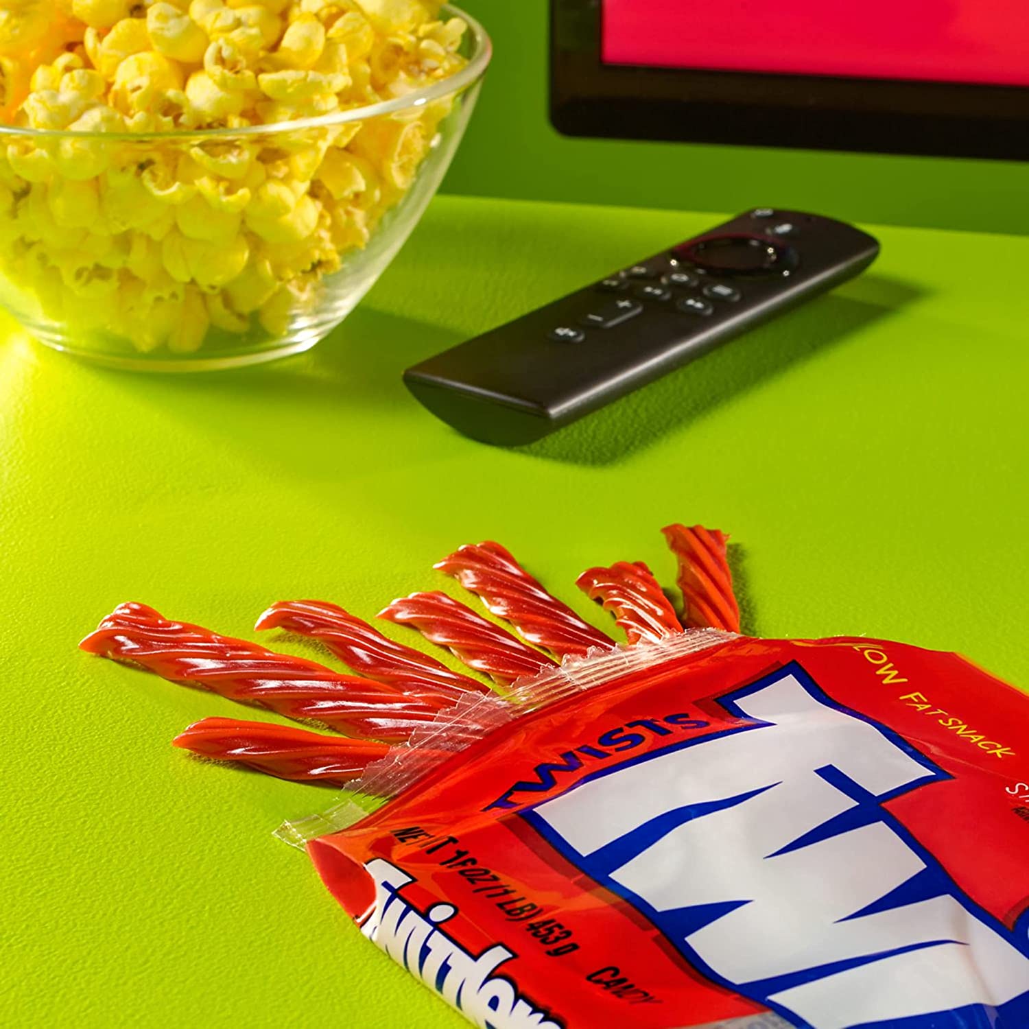 TWIZZLERS Twists Strawberry Flavored Chewy Candy. 2.5 oz Bags (18 Count)