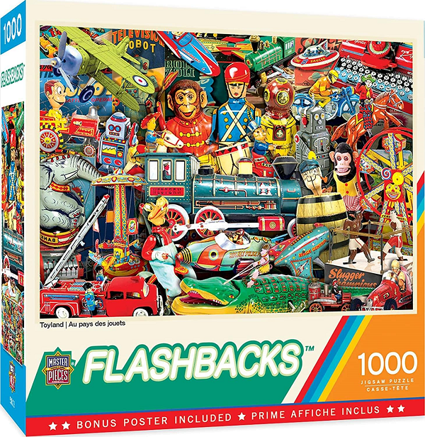 MasterPieces Flashback 1000 Puzzle Collection. Toyland 1000 Piece Jigsaw Puzzle