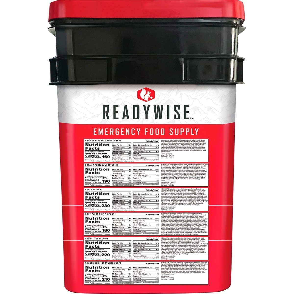 Readywise Emergency Food Supply. 124 servings + 4 Bonus Servings