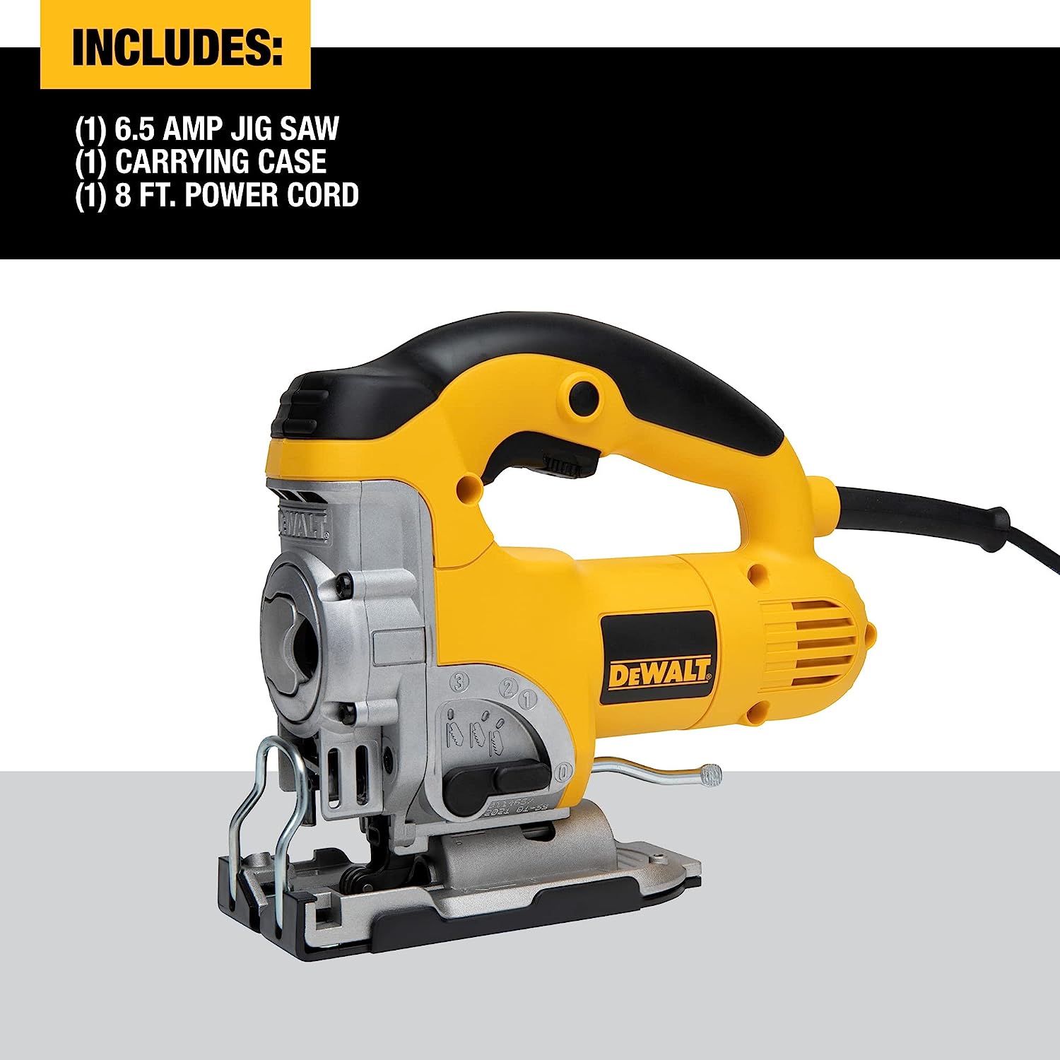 DEWALT Jig Saw. 3.100 SPM Speed. Corded. 6.5 Amp (DW331K)