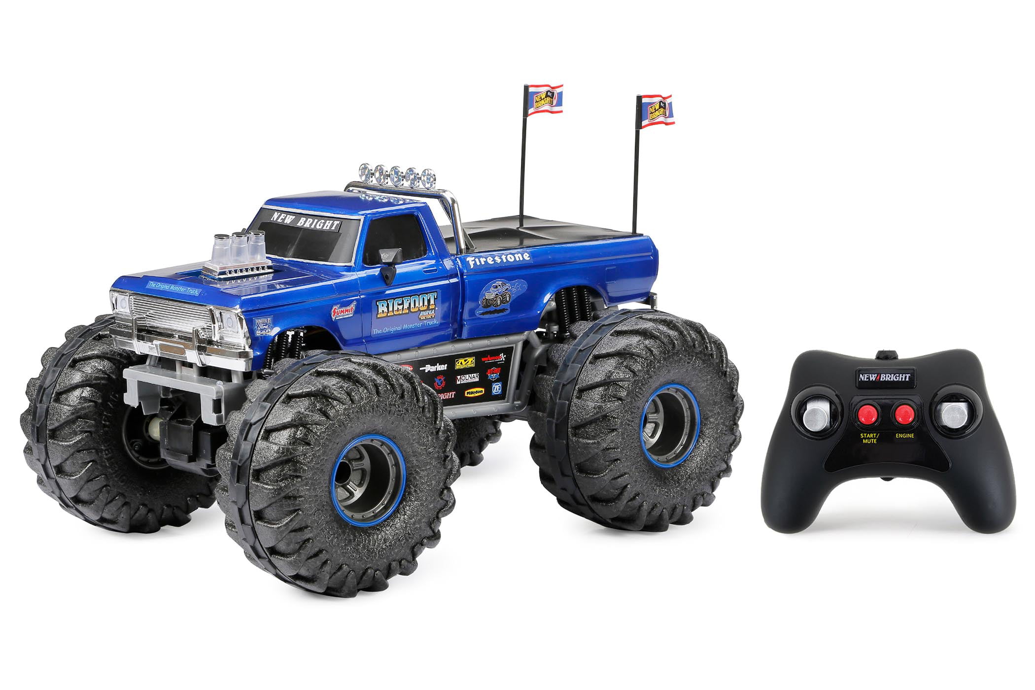 New Bright (1:10) Bigfoot Battery Radio Control Monster Truck with Lights and Sounds. 61086UEP