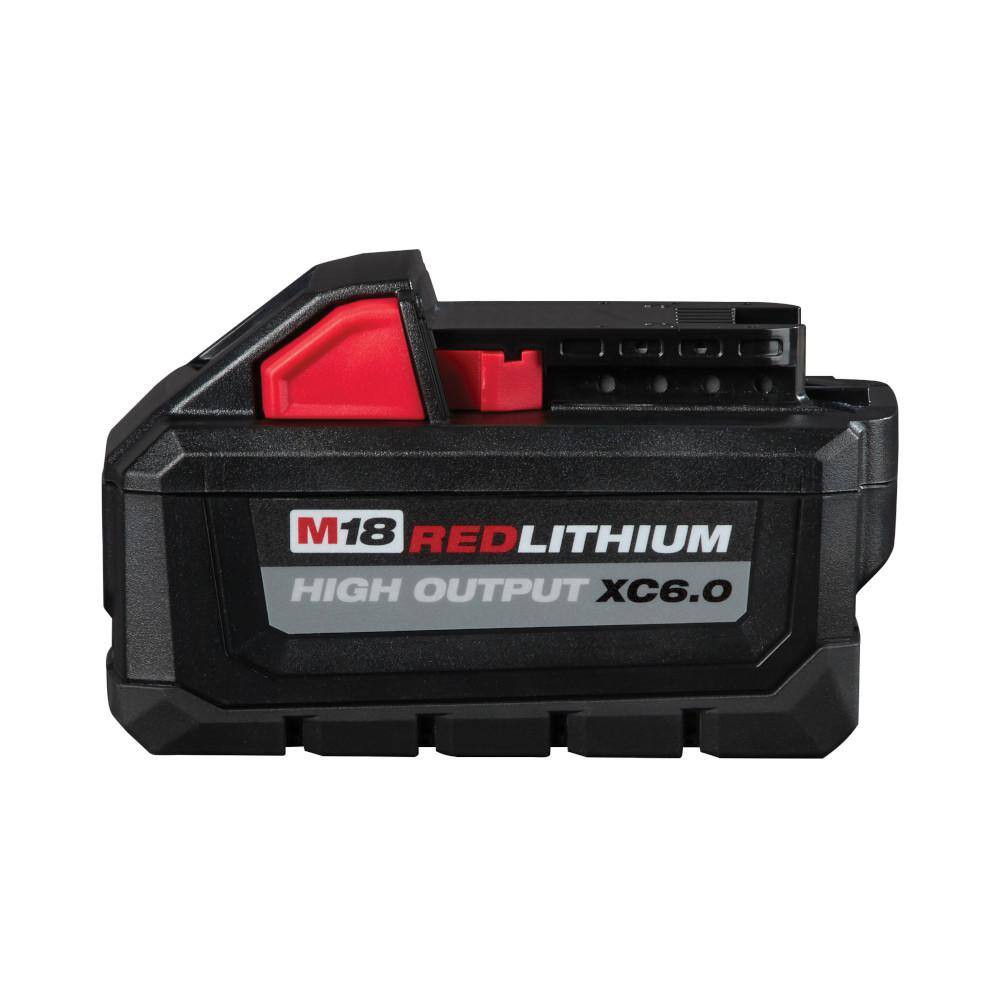 Milwaukee 48-11-1862 M18 18-Volt Lithium-Ion High Output 6.0Ah Battery Pack (2-Pack)