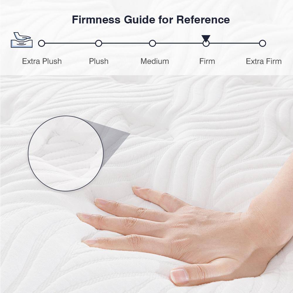 Avenco  10 in. Medium Firm Hybrid Pillow Top Mattresses. Strong Edge Support. King Mattress