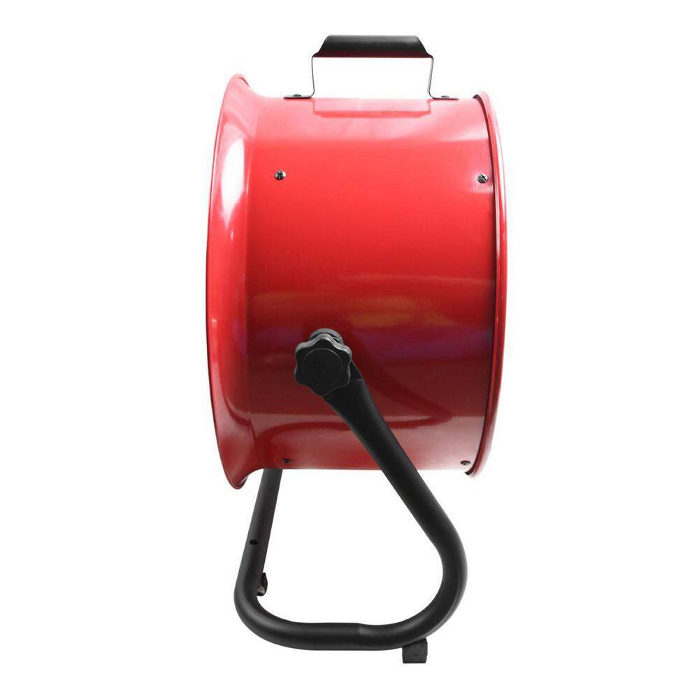 Maxx Air HVFF16T RED 16 in. 3 Fan Speeds Floor Fan in Red with Adjustable Fan Head