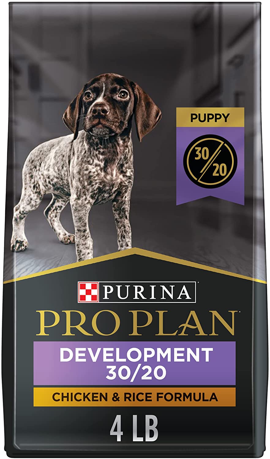 Purina Pro Plan Puppy Sport Development 30/20 Chicken and Rice High Protein Dry Puppy Food - 4 lb. Bag