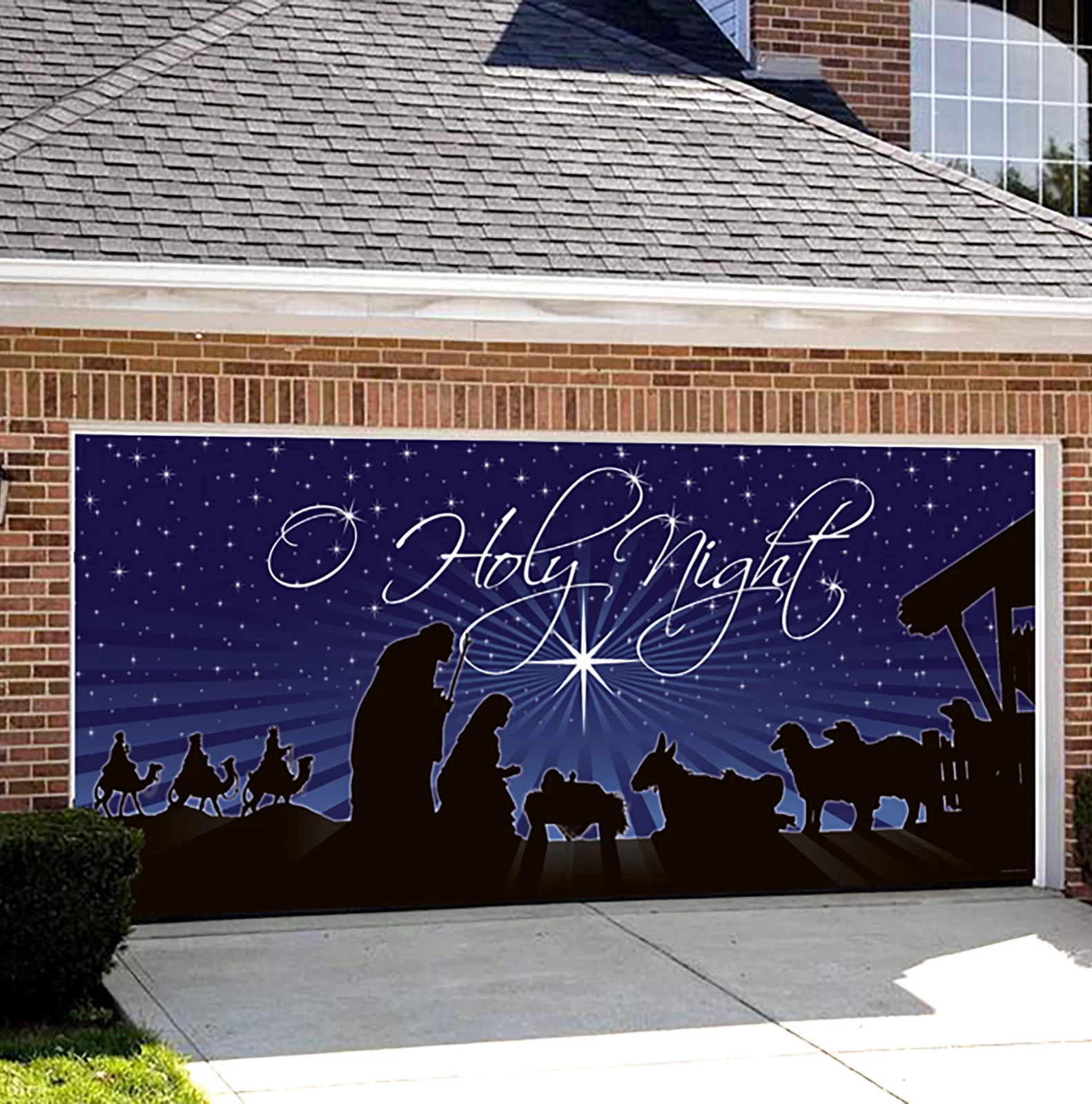 O Holy Night Garage Door Mural with 192″ W