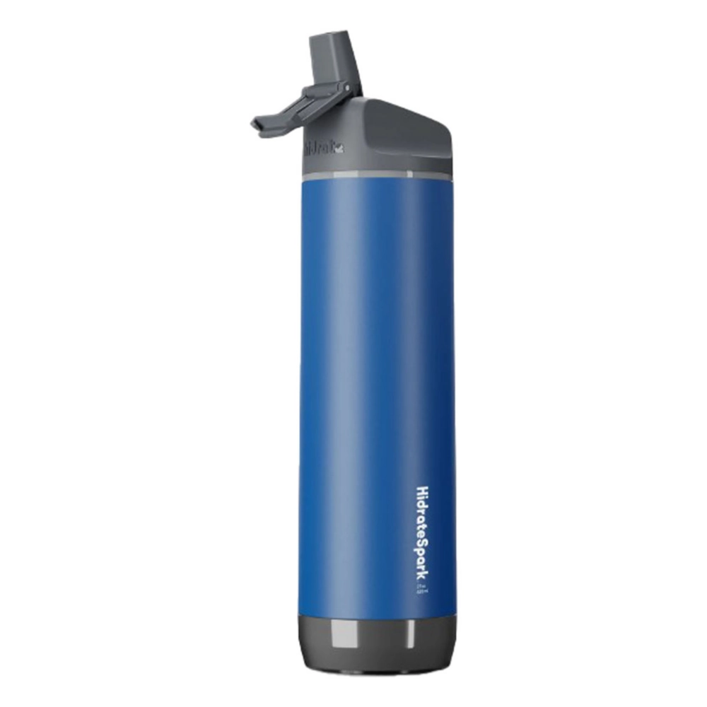 HidrateSpark Pro 21oz Straw Bottle. Deep Blue