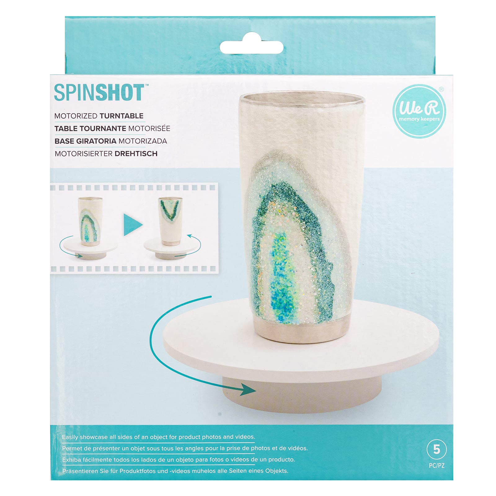 We R Memory Keepers SpinShot Motorized Turntable