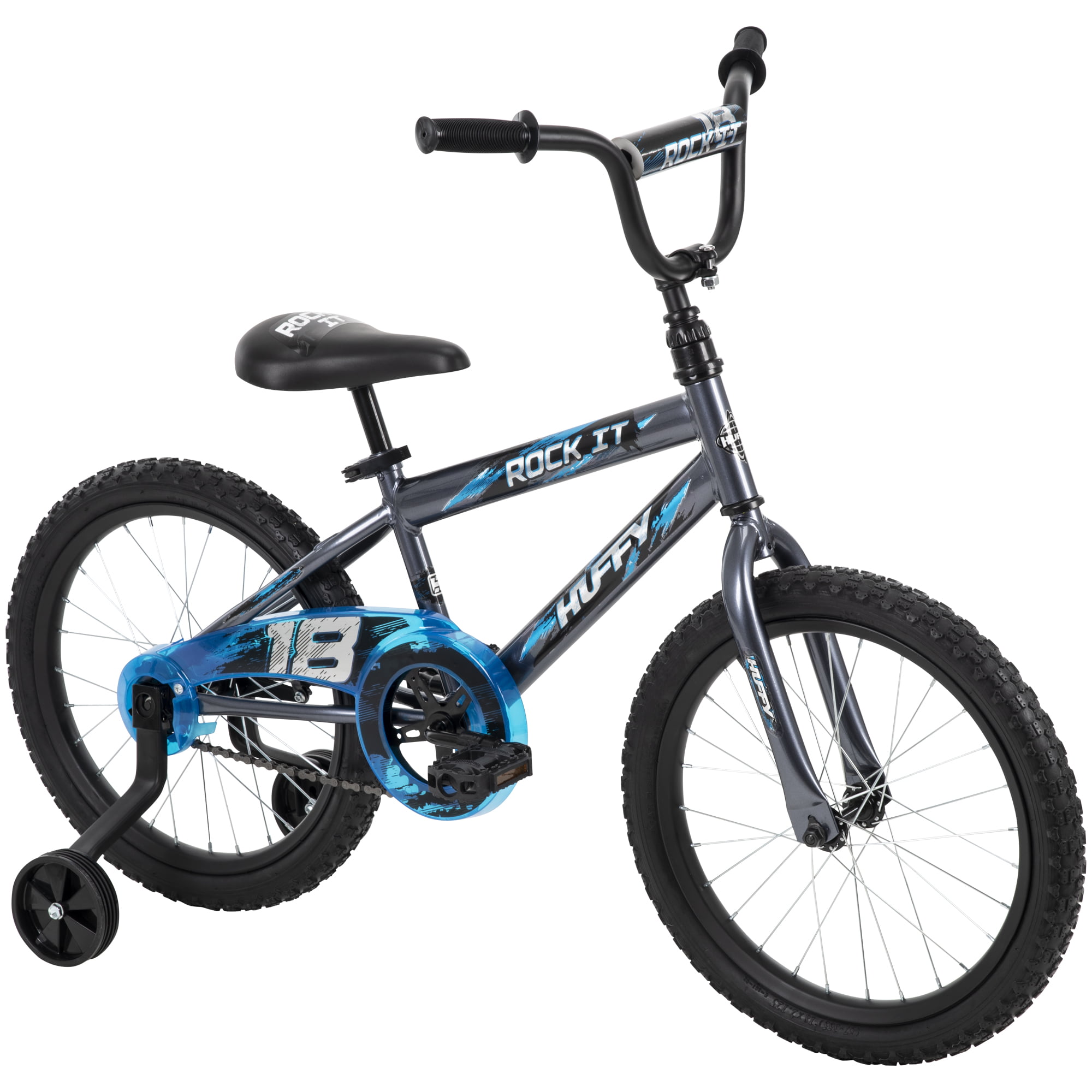Huffy 18″ Rock It Boys Sidewalk Bike. Gray