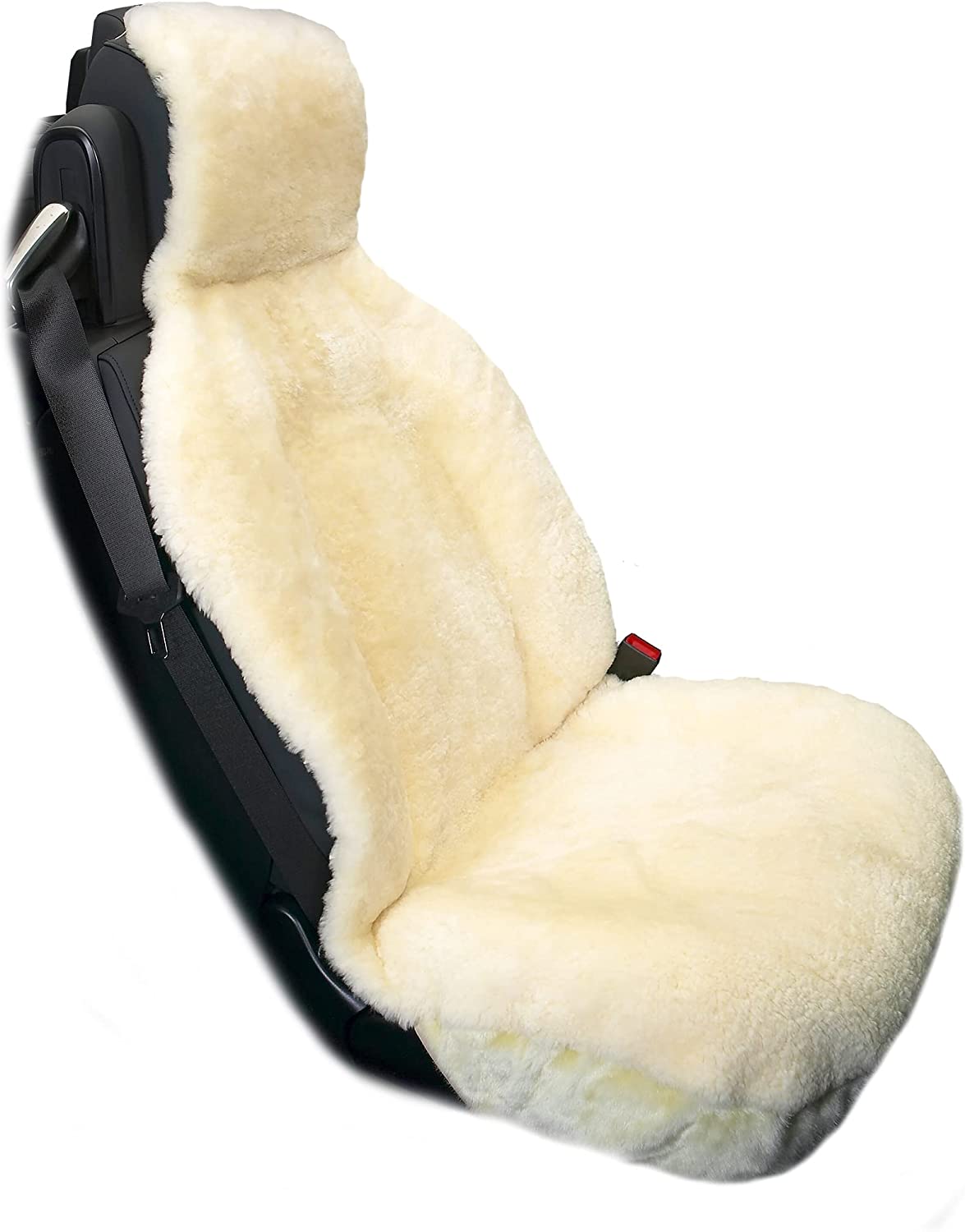 Eurow Genuine Australian Sheepskin Sideless Seat Cover - Champagne