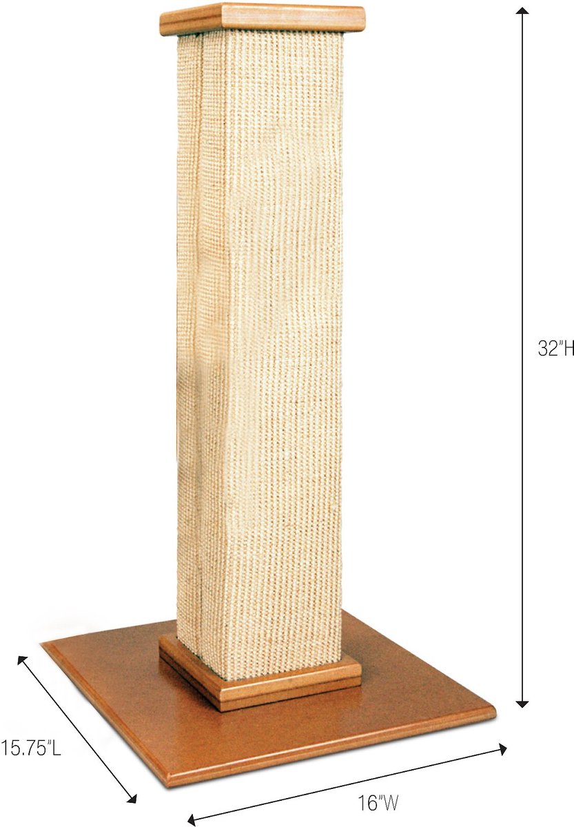 SmartCat The Ultimate 32-in Sisal Cat Scratching Post. Beige 