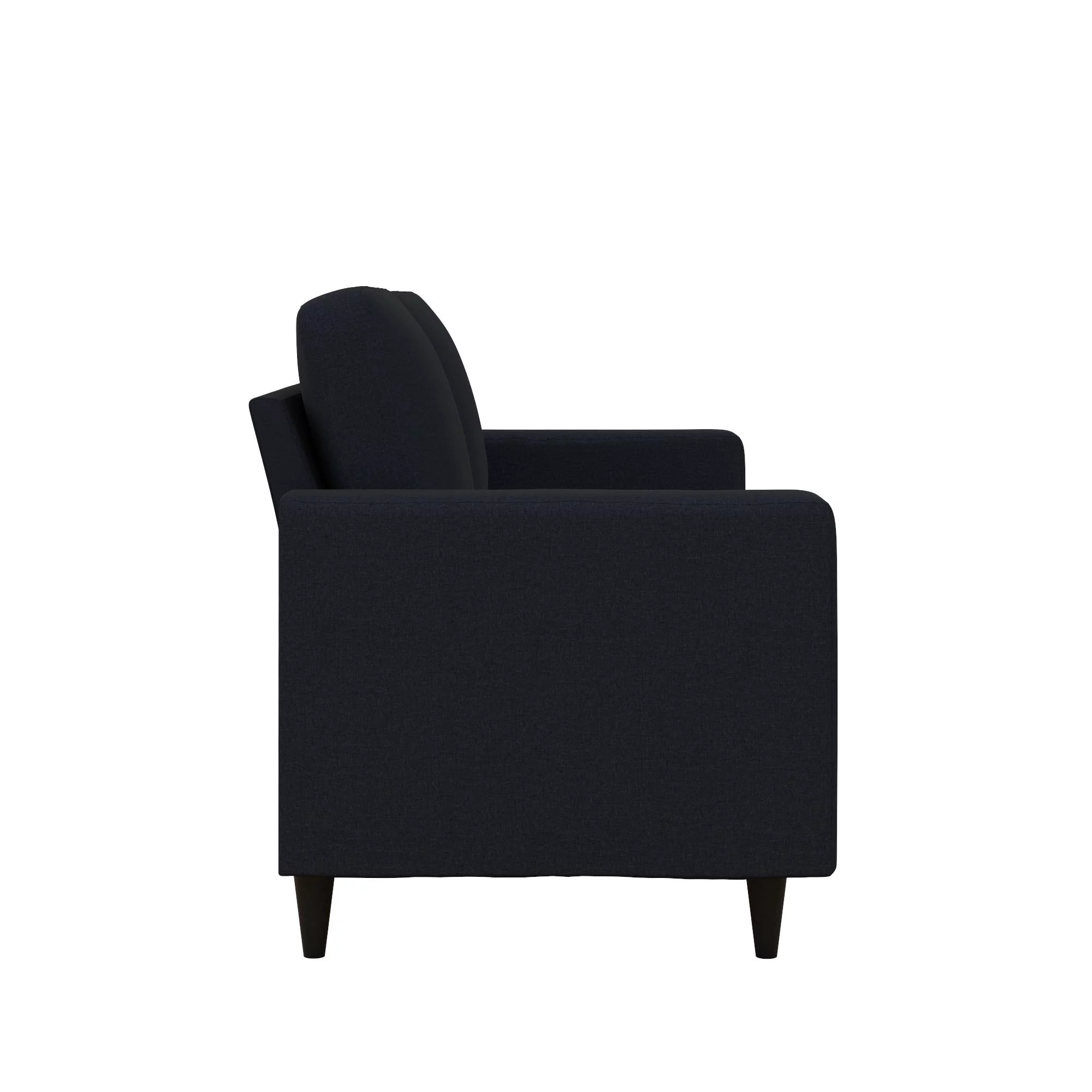 DHP Cooper Three Seater Sofa. Blue Linen