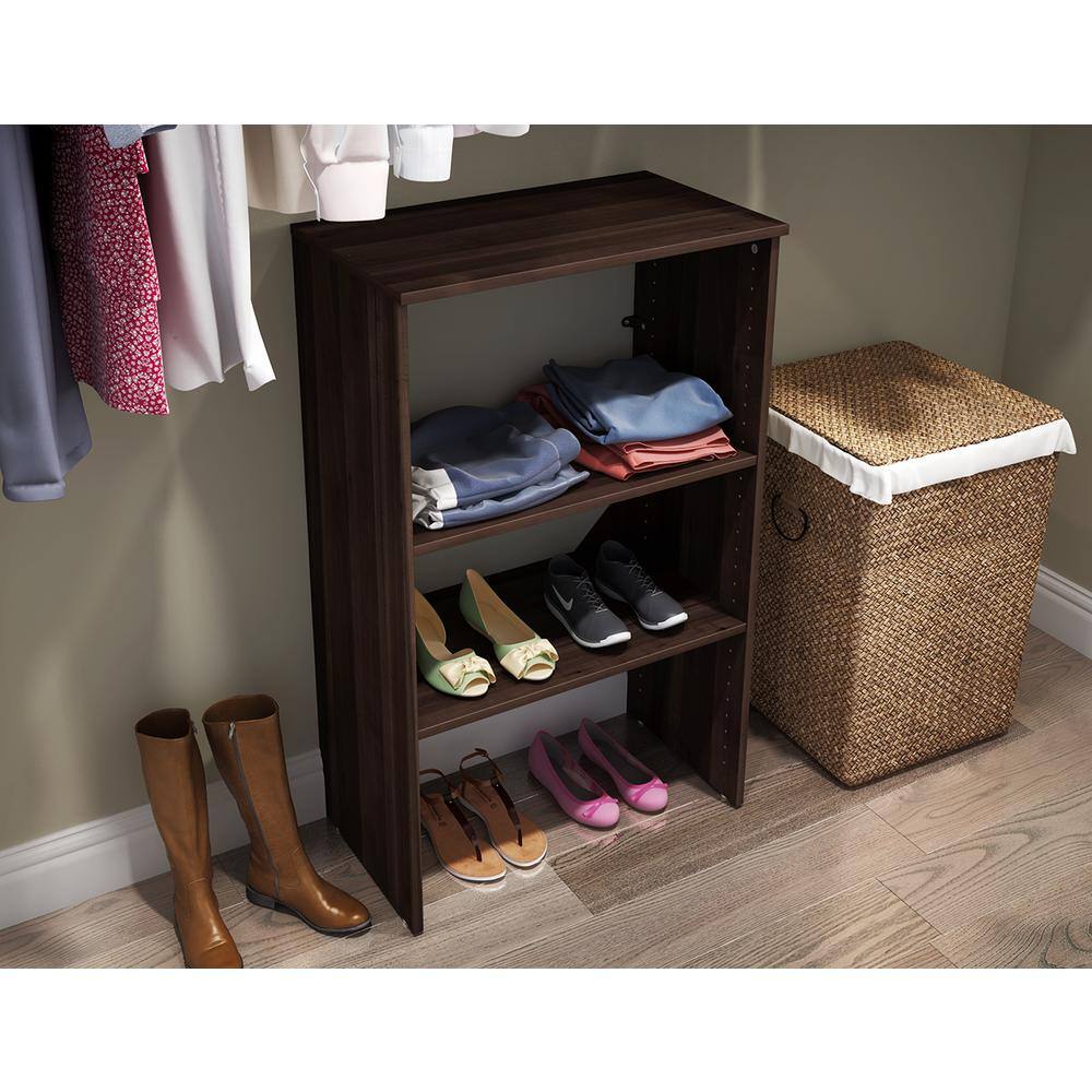 ClosetMaid 1734 Style+ 25 in. W Modern Walnut Stackable Base Unit