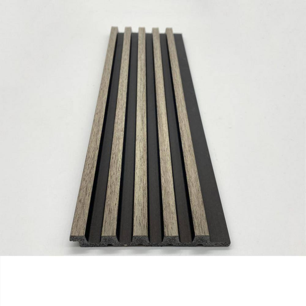 Ejoy CladdingPanel_VWC_G58924 94.5 in. x 4.8 in. x 0.5 in. Acoustic Vinyl Wall Cladding Siding Board in Grey Driftwood Color (Set of 6-Piece)