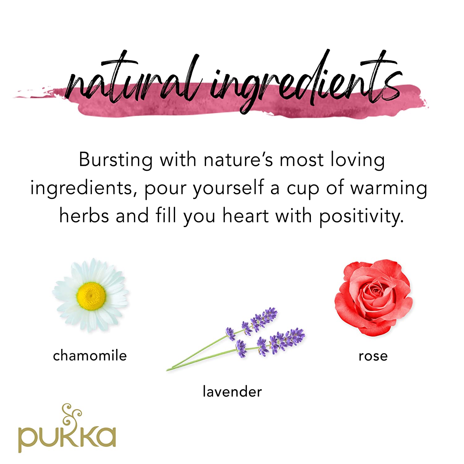Pukka Love. Organic Herbal Tea With Chamomile And Lime Flower 60 Count. Pack of 3