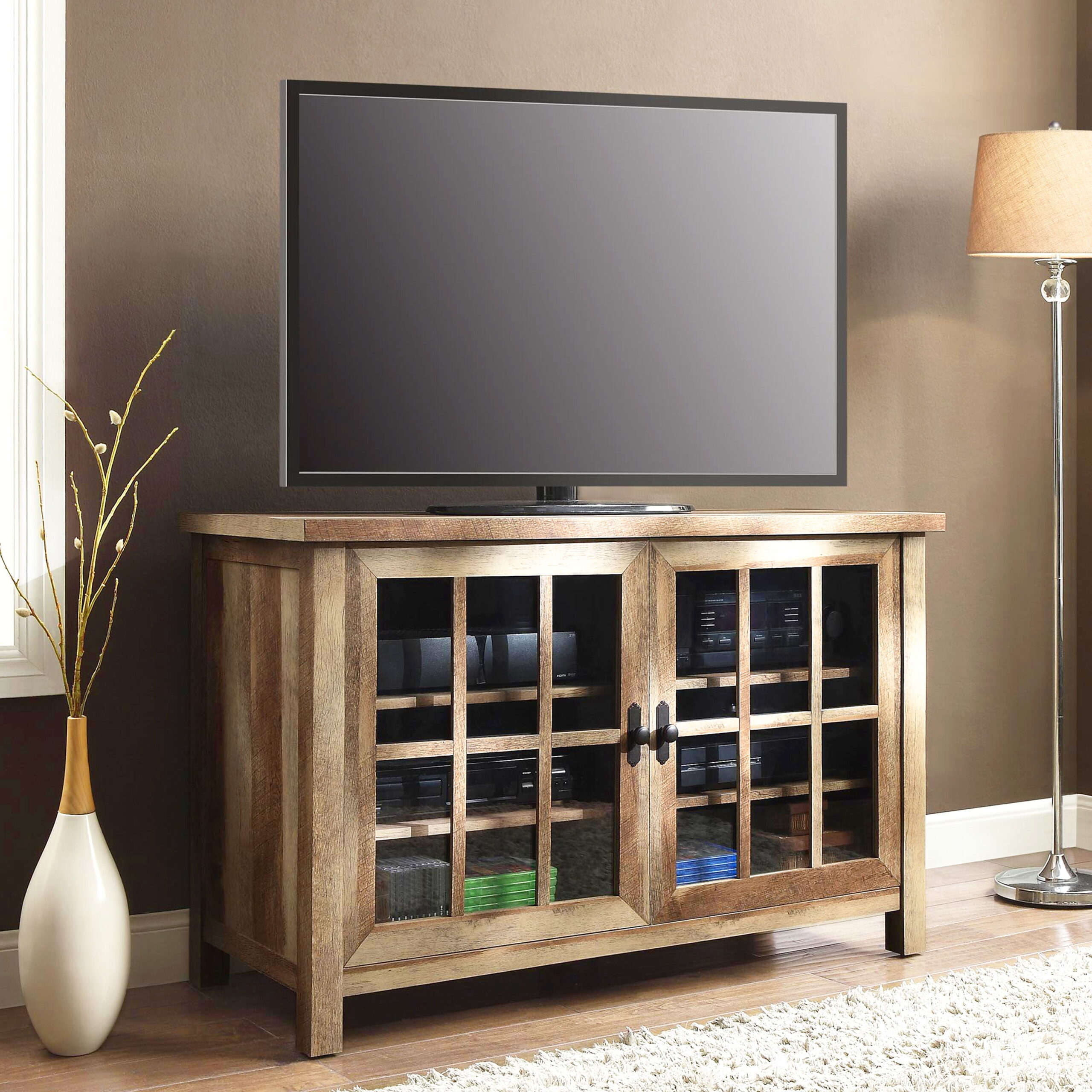 Better Homes & Gardens Oxford Square TV Stand for TVs up to 55″. Rustic Brown