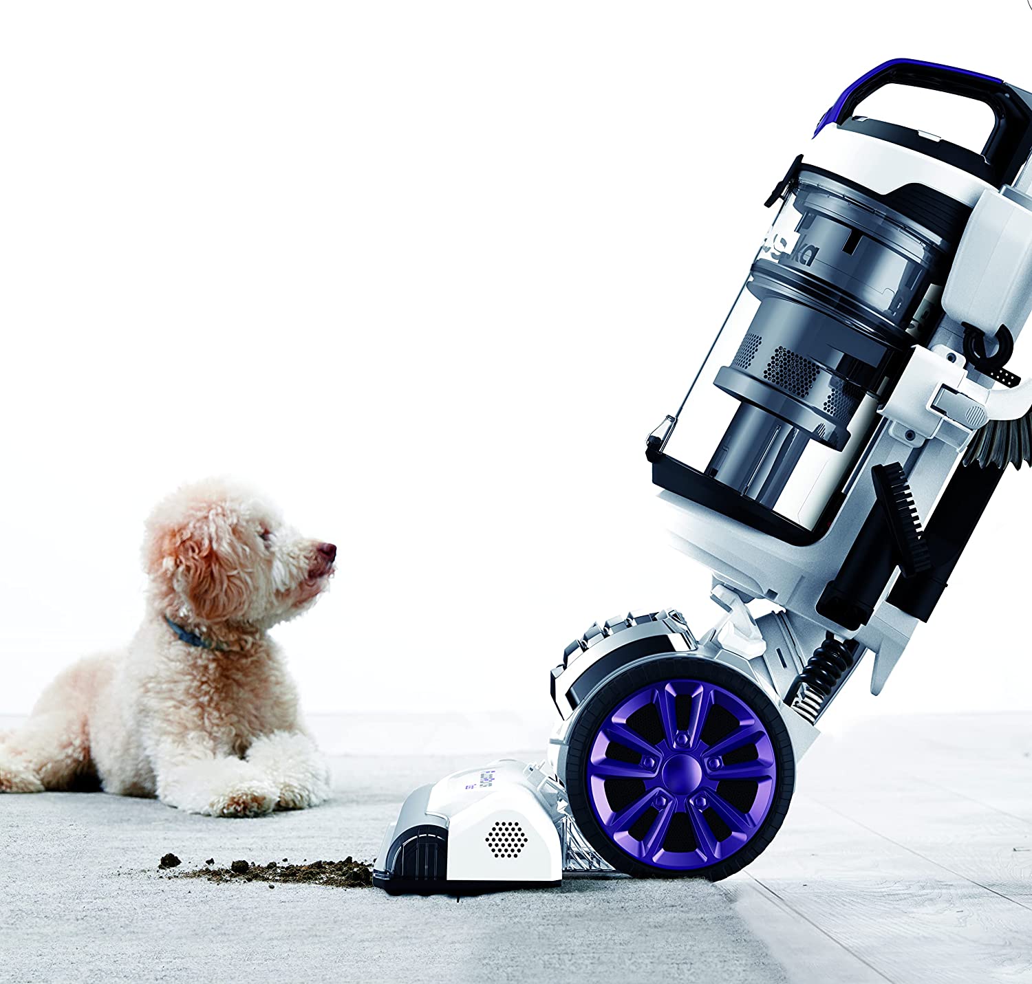 Eureka NEU526 PowerSpeed Lightweight Bagless Upright Vacuum Cleaner with Pet Turbo Brush. for Carpet and Hard Floor. Plum