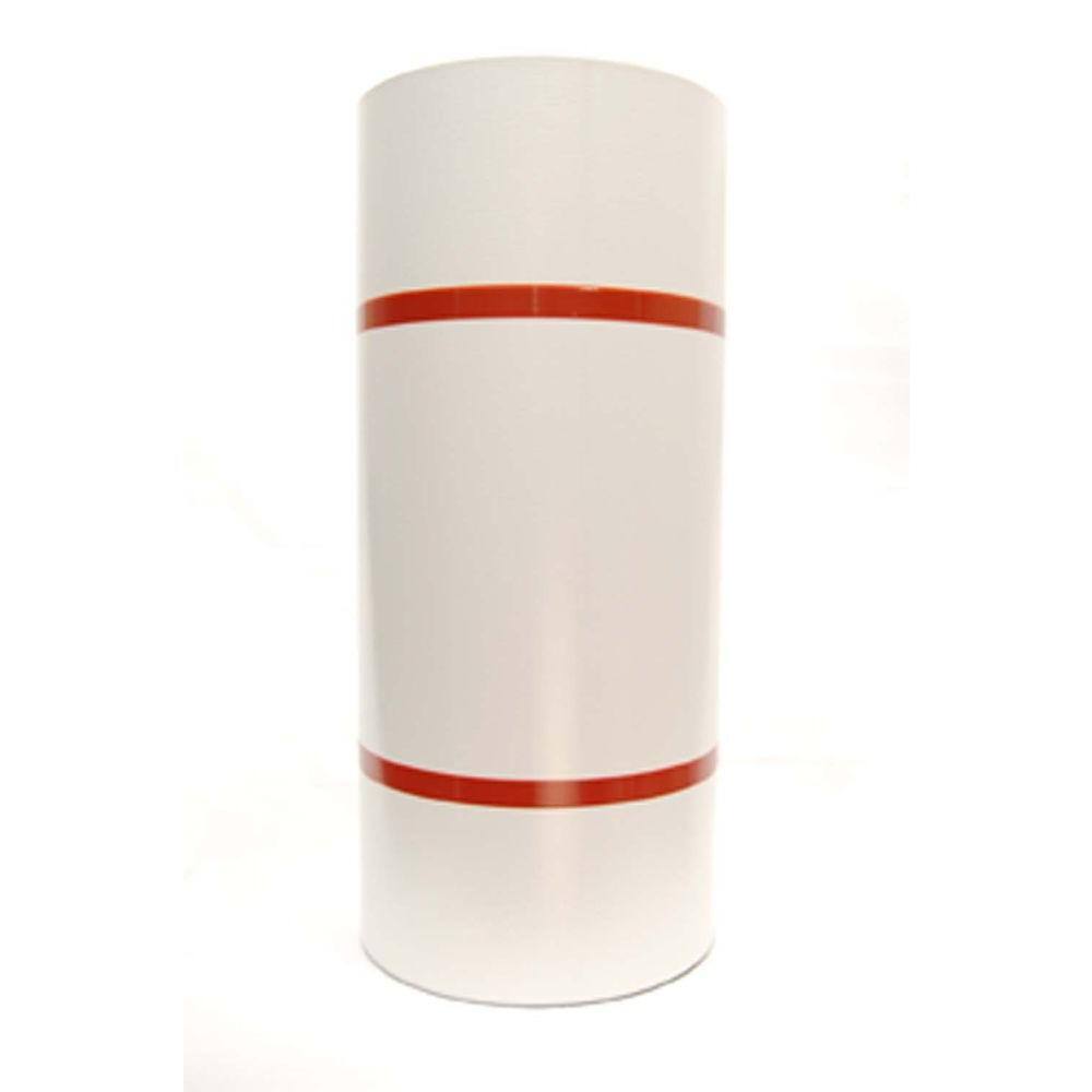 Amerimax Home Products 6912458 24 in. x 50 ft. Bright White Aluminum PVC Textured Coated Trim Coil