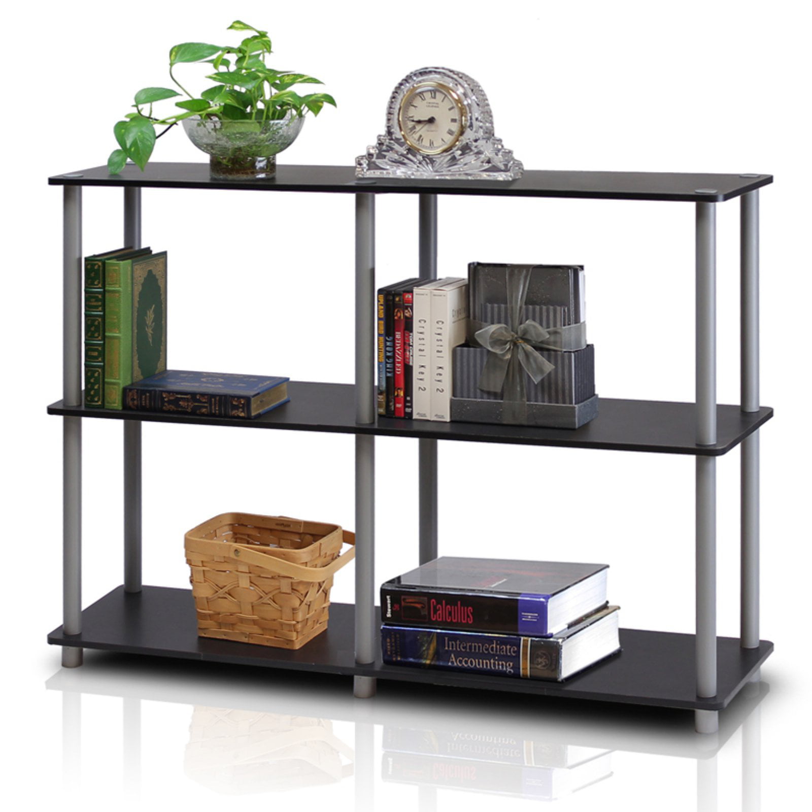 Furinno Turn-N-Tube 3 Tier Double Size Standard Bookcase