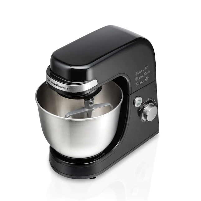 Hamilton Beach  4-Quart 7-Speed Black Residential Stand Mixer