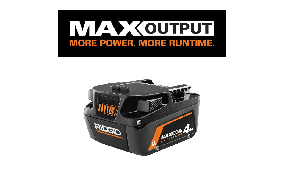 RIDGID AC840040 18V 4.0 Ah MAX Output Lithium-Ion Battery