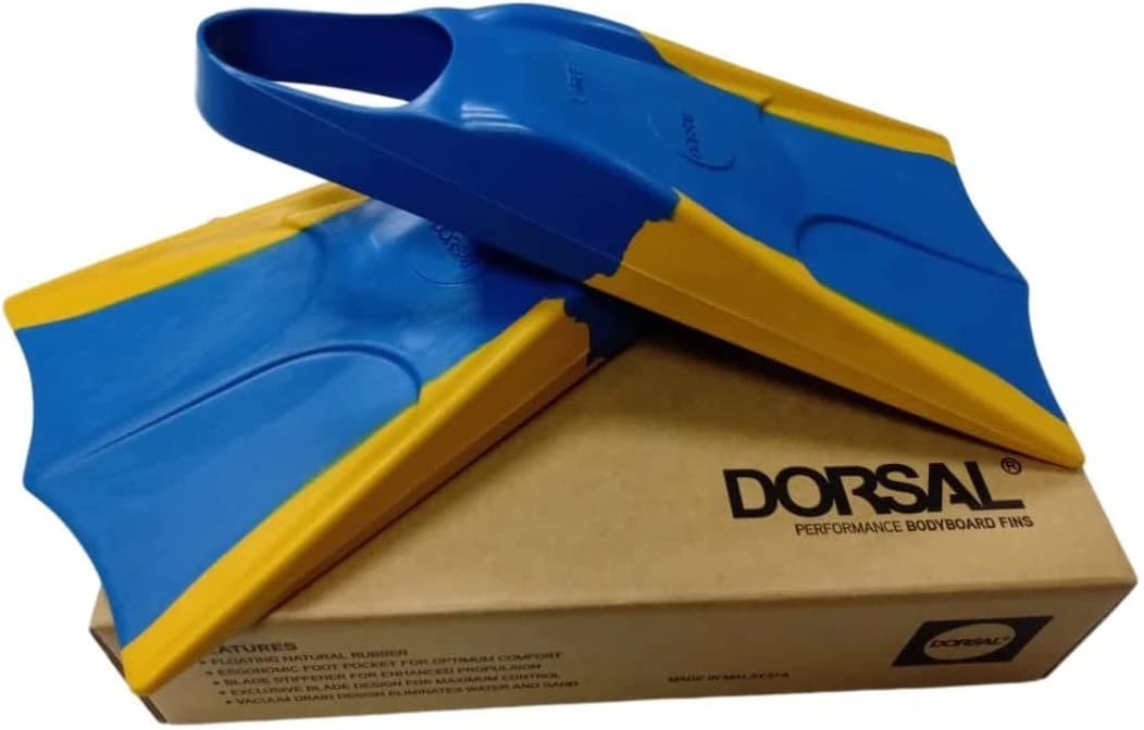 DORSAL BF100-19-28-0019-258 Bodyboard Floating Swim Fins (Flippers) Blue X-Large - Men-s US Size 12-13