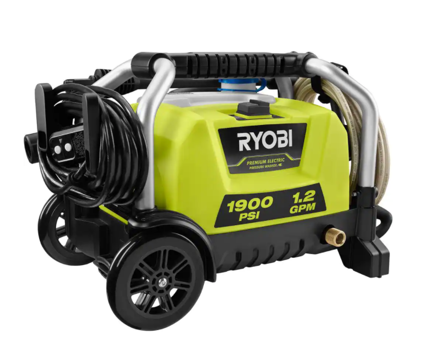 RYOBI RY1419MTVNM 1900 PSI 1.2 GPM Cold Water Wheeled Electric Pressure Washer