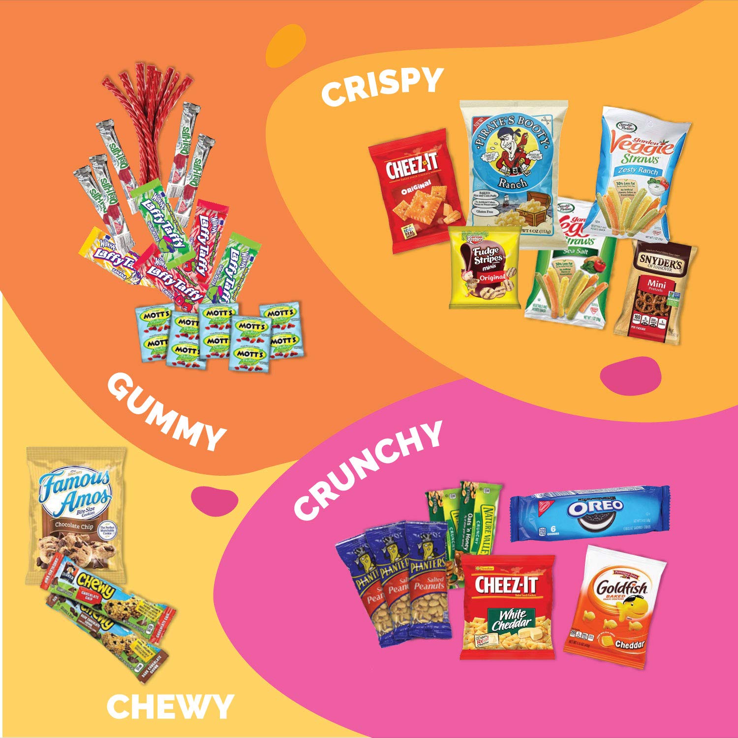 Snack Box Variety Pack (40 Count) Candy Gift Basket