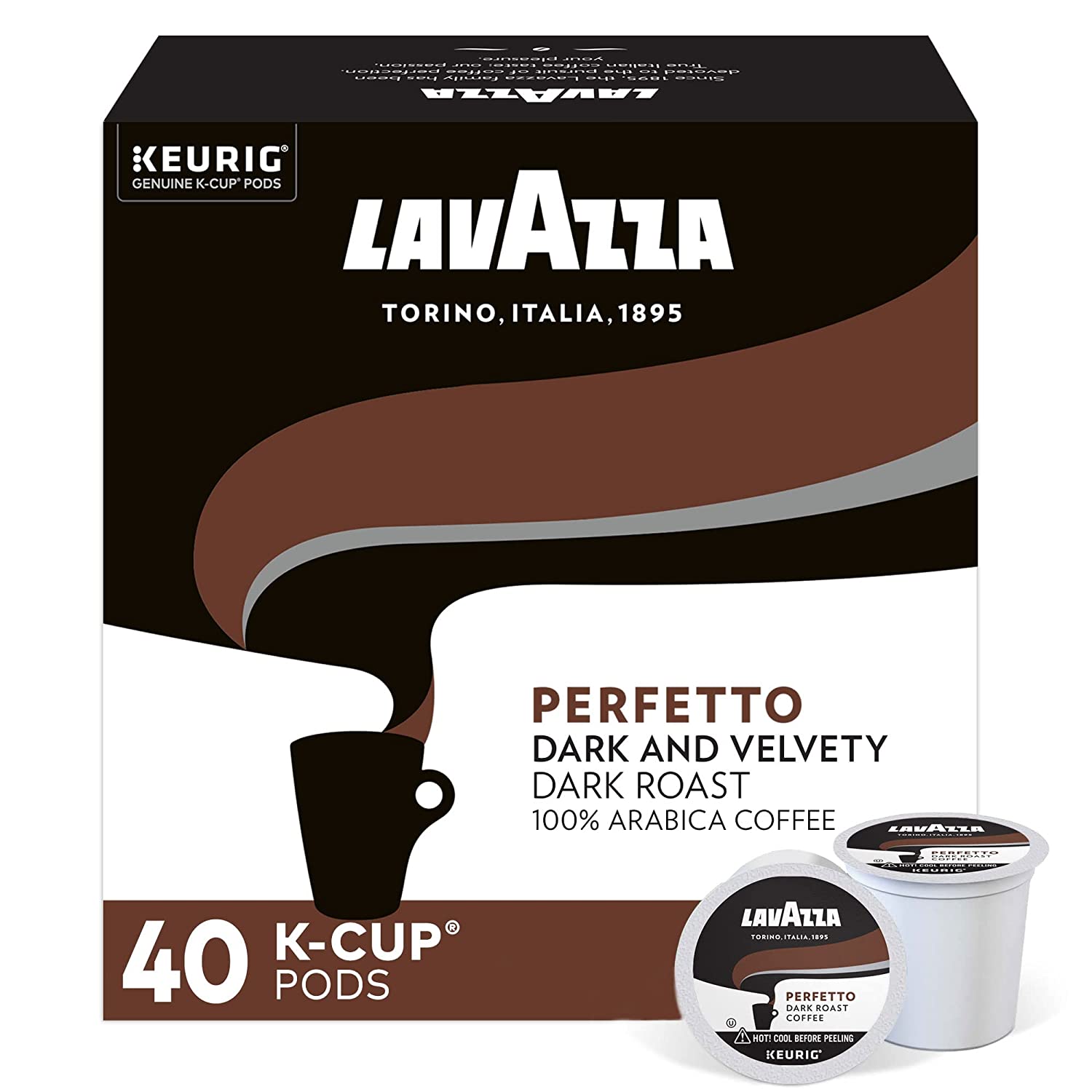 Lavazza SingleServe Coffee KCups for Keurig Brewer. Perfetto. 40 Count (Pack of 4)