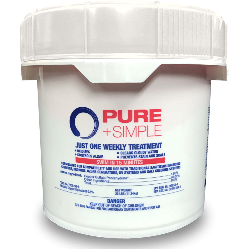 Pure + Simple Weekly Water Care for Swimming Pools - 10 LB Pail