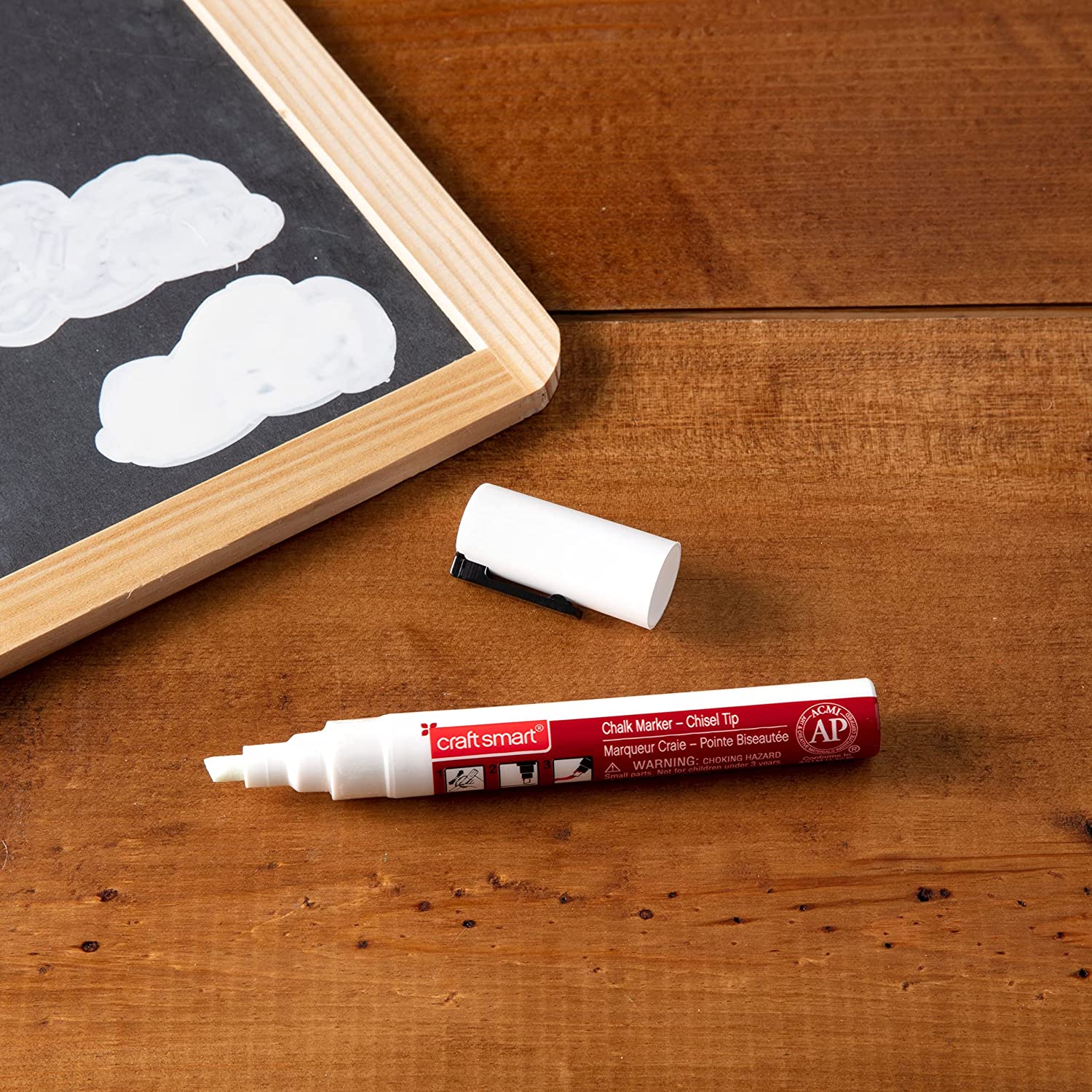 Craft Smart 12 Pack: White Broad Tip Chalk Marker