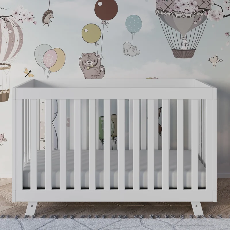 Storkcraft 04610-601 Beckett White 3In1 Convertible Crib