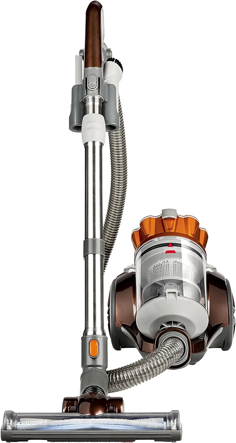Bissell Hard Floor Expert Multi-Cyclonic Bagless Canister Vacuum. 1547 - Corded Burnt Orange