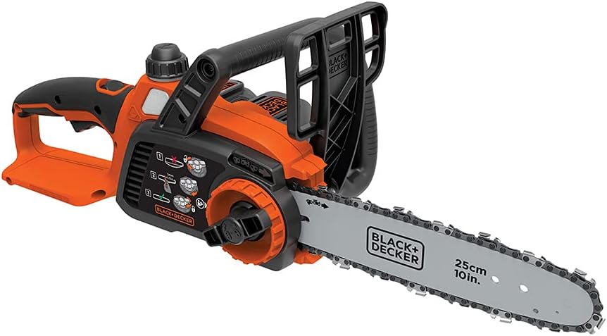 BLACK+DECKER 20V Max Cordless Chainsaw. 10-Inch. Tool Only (LCS1020B)