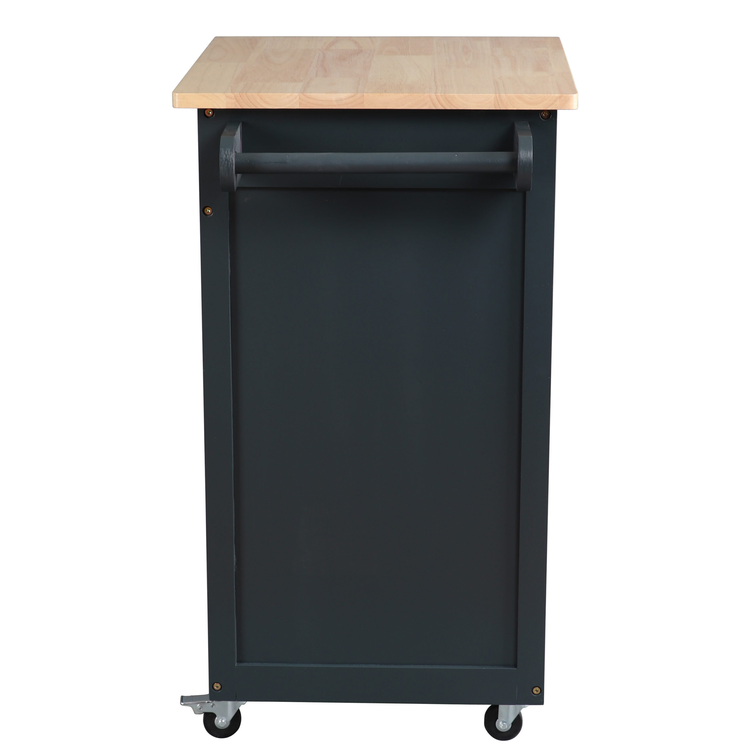 Decor Therapy Amelie Kitchen Cart. Antique Navy. 34″ Tall