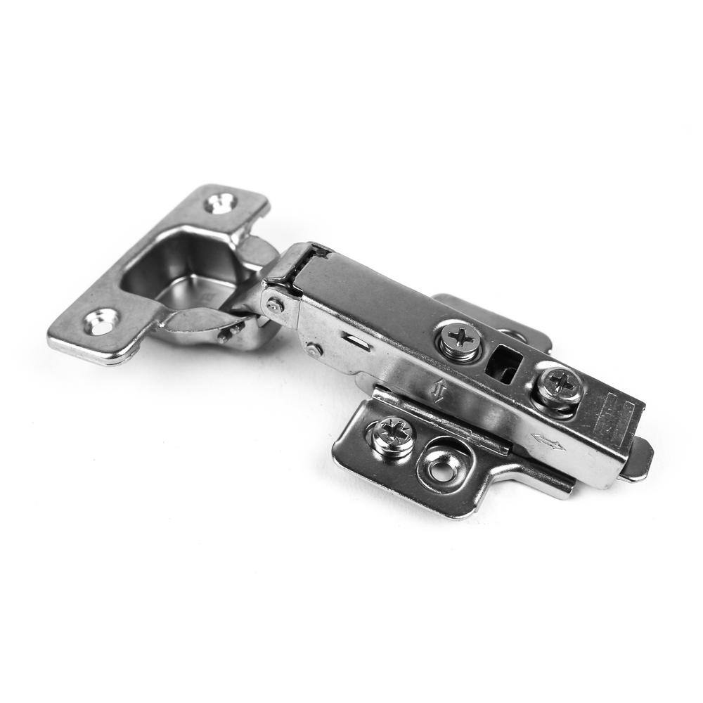 Unbranded 2259-30 110-Degree 35 mm Full Overlay Soft Close Frameless Cabinet Hinges with Installation Screws (30-Pairs)