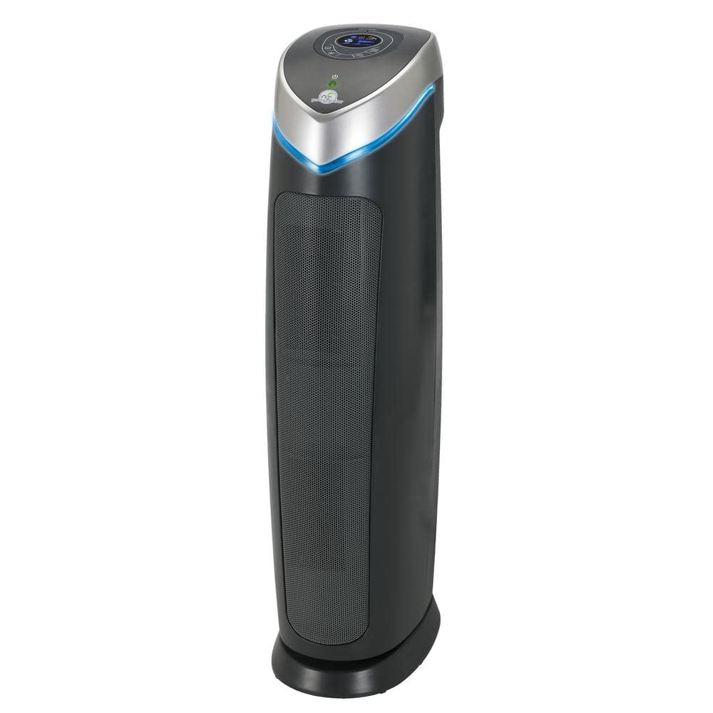 GermGuardian AC5250PT 5-in-1 Air Purifier with True HEPA filter. UV Sanitizer for Medium Rooms up to 189 Sq Ft. Black