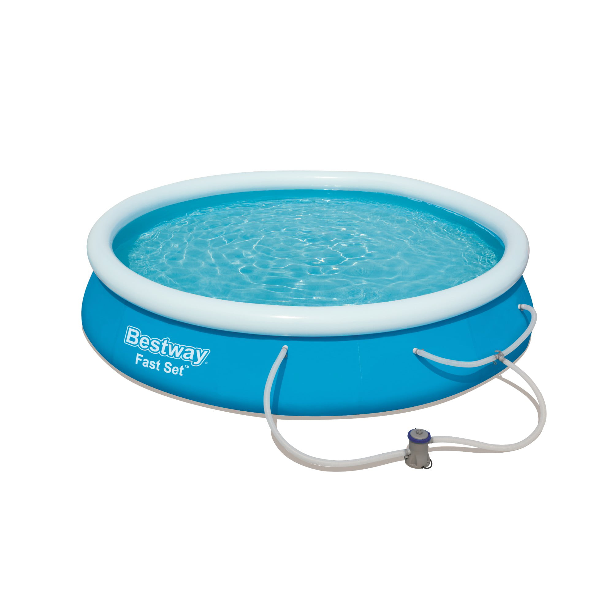 Bestway Fast Set 12′ x 30″ Swimming Pool Set with Filter Pump