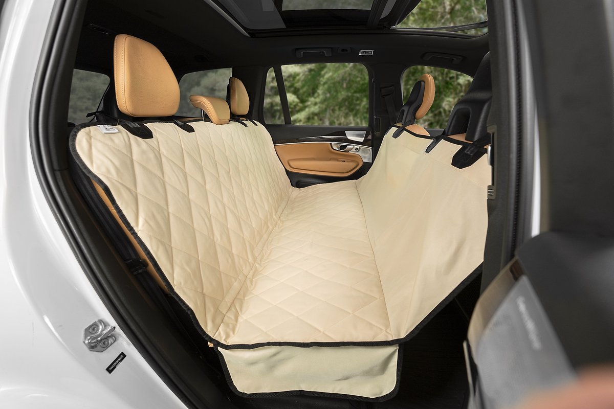 Plush Paws Products Seat Cover for Compact Cars. Small. Tan