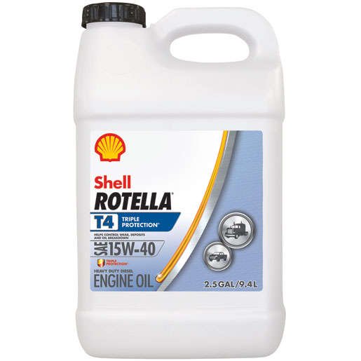 Shell Rotella T 15W-40 Heavy Duty Diesel Oil. 2.5 Gallon