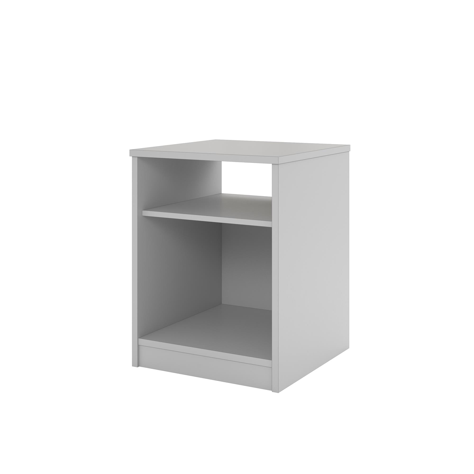 Mainstays Classic Open Shelf Nightstand. Dove Gray