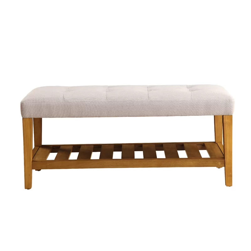ACME Furniture Acme 96680 Charla Bench. Light Gray & Oak. One Size