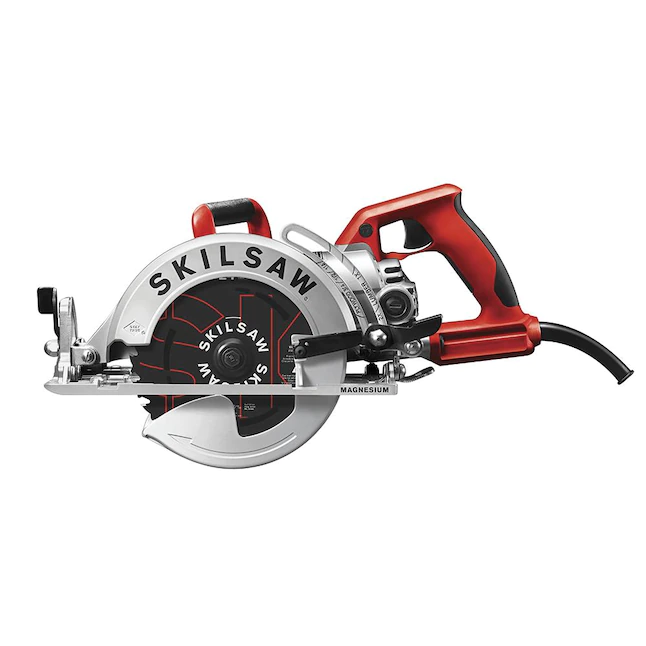 SKILSAW Circular Saw SPT77WML-01 15-Amp 7-1/4-Inch Lightweight Worm Drive. Silver