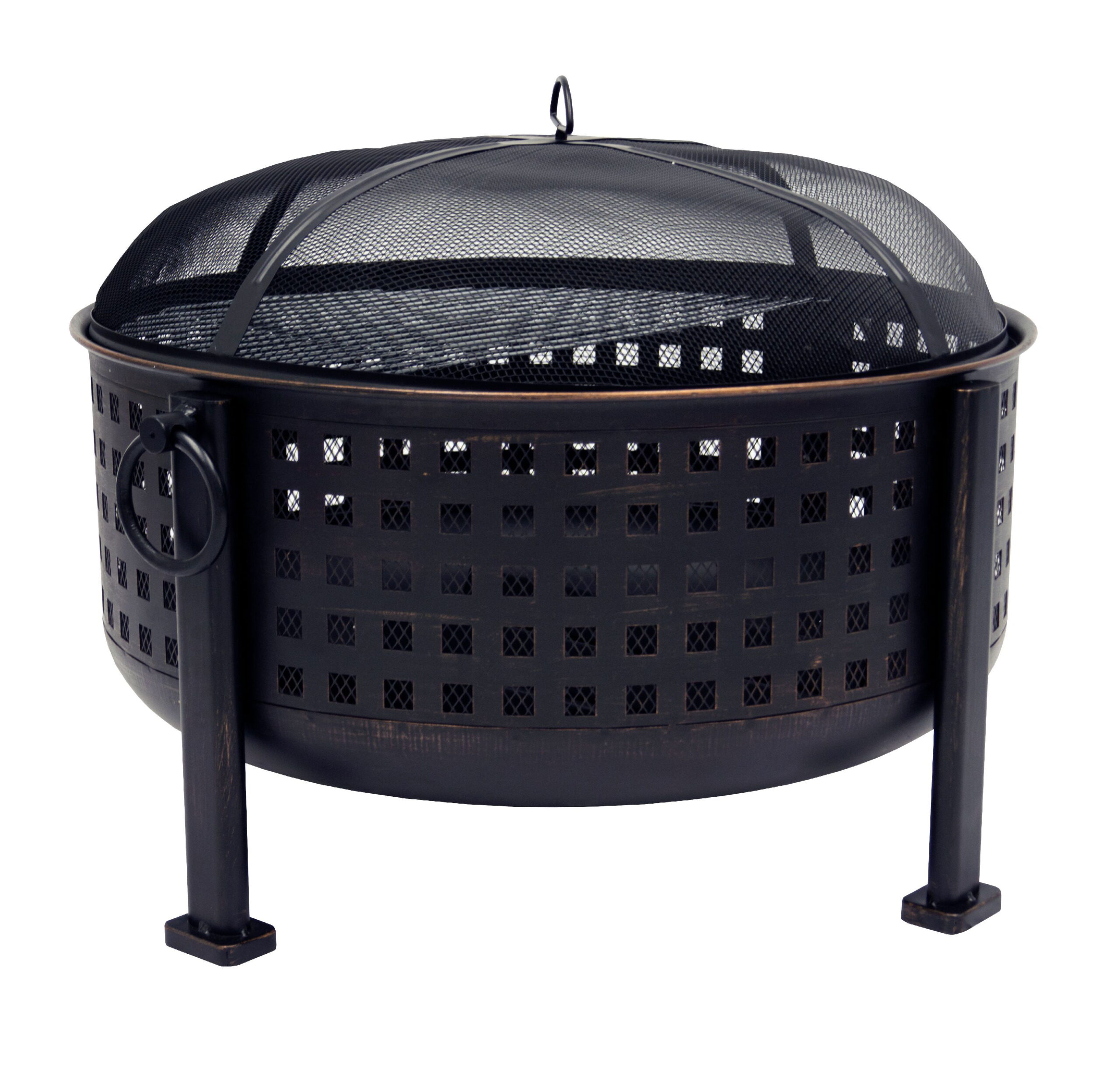 Pleasant Hearth Langston 30″ Deep Bowl Steel Outdoor Fire Pit