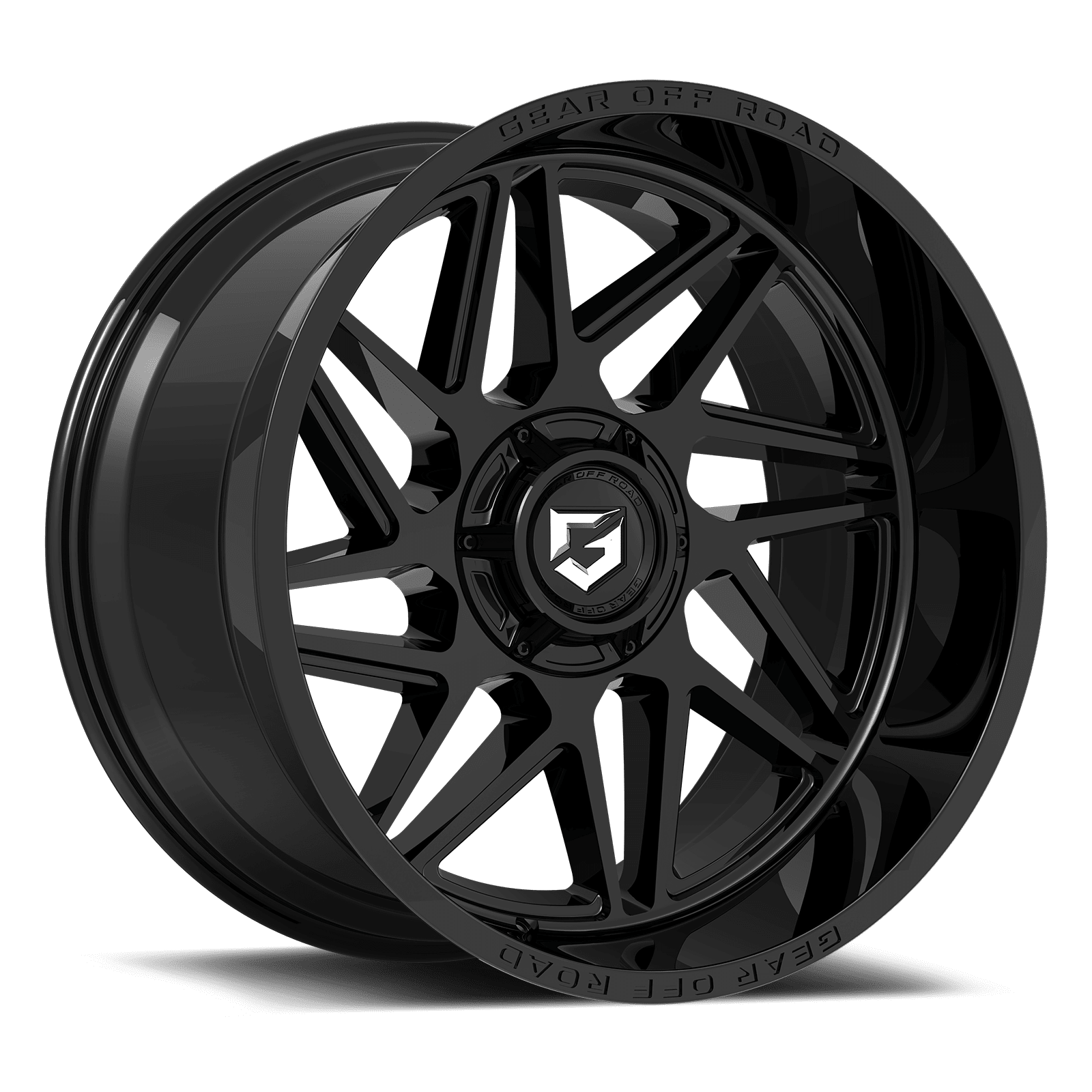 Gear Off Road 761B 761B-2106819 20X10 6X135 / 6X5.50 (-19) G/A 761B (HB 106.2) Gloss Black w/Lip Logo A260767