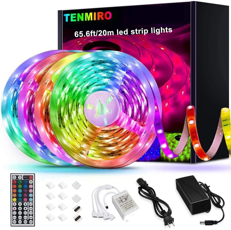 Tenmiro Led Strip Lights. Ultra Long Color Changing Led. 65.6ft