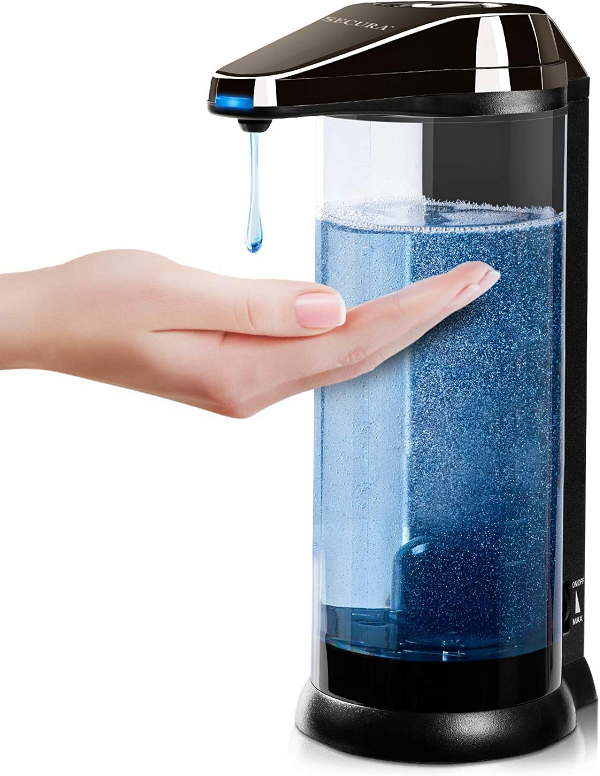 Secura Premium Touchless Battery Operated Electric Automatic Soap Dispenser.
