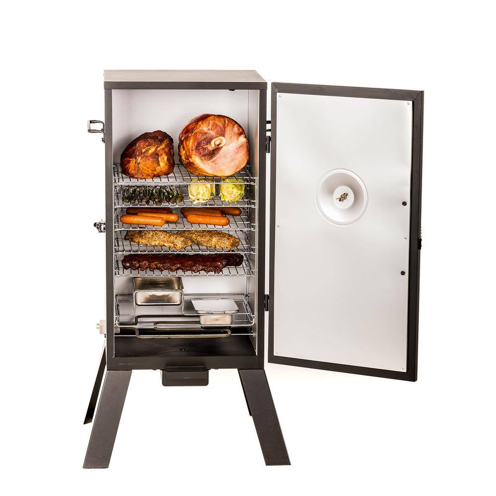 Masterbuilt MB20070210 30 in. Analog Electric Smoker in Black with 3 Racks