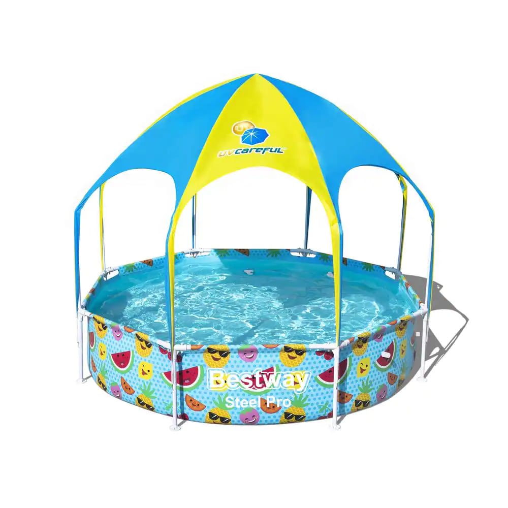 Bestway 96 UV Careful Splash in Shade Spray Swimming Kiddie Pool. Fruit